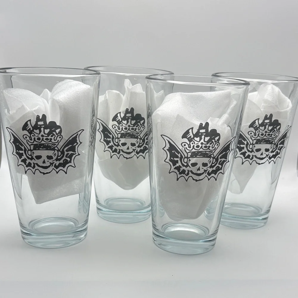 Set of 4 Three Floyds Brewing Pint‎ Glasses